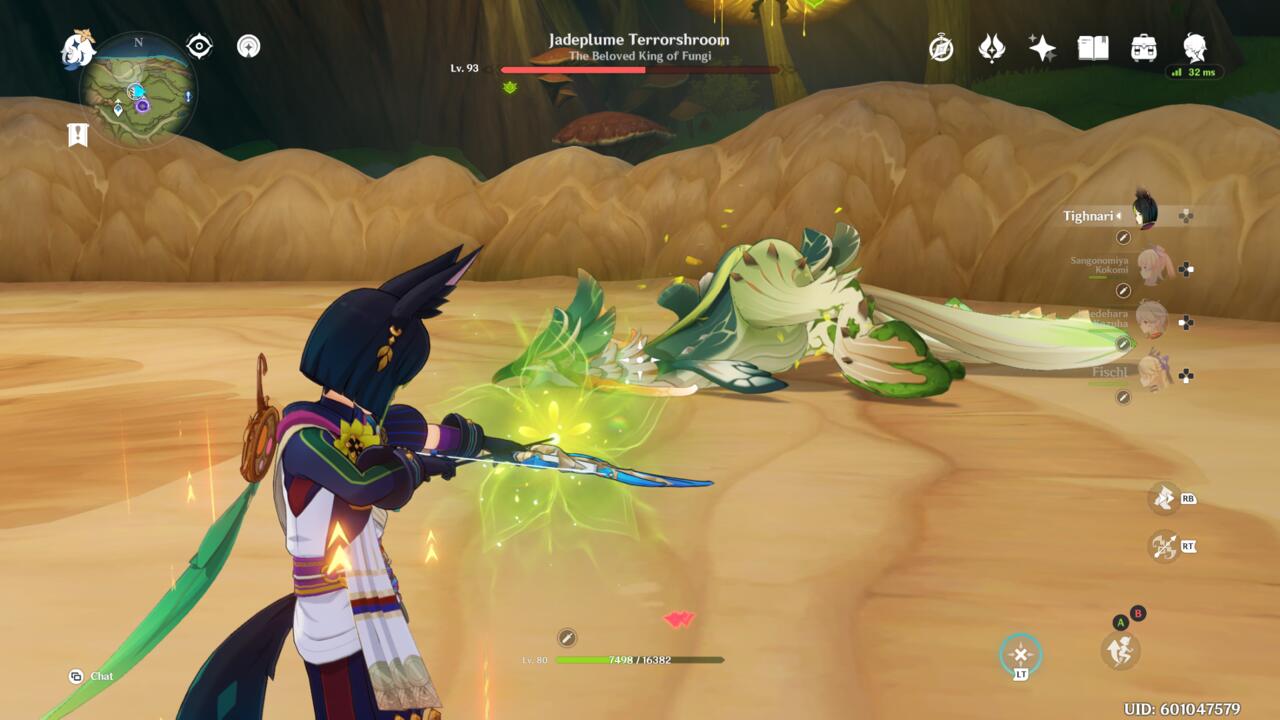 The Jadeplume Terrorshroom in its resting state
