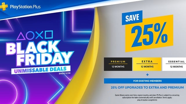 PS Plus Black Friday Discount Doesn't Apply When Stepping Down From Premium to Extra