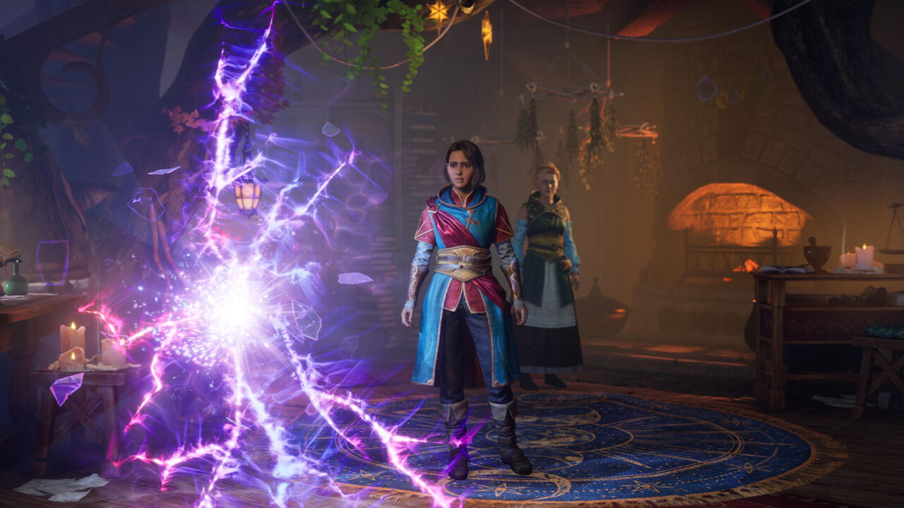 Glitches allow Mio and Zoe to go back and forth between the former's sci-fi world and the latter's fantasy one.