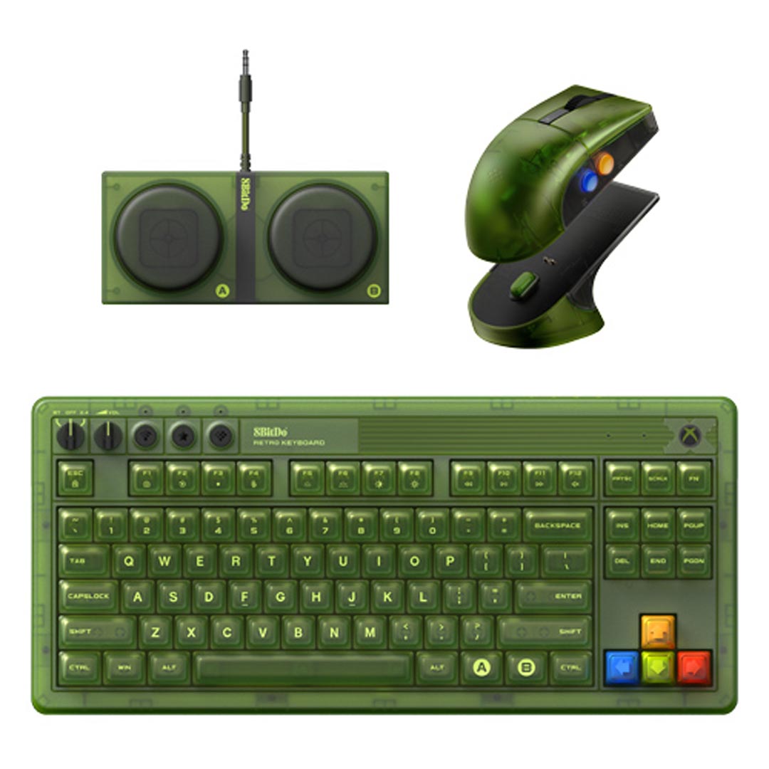 8BitDo Retro 87 Keyboard and Retro R8 Mouse 