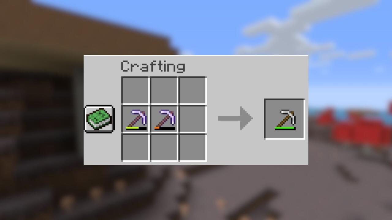 Repairing tools by crafting.