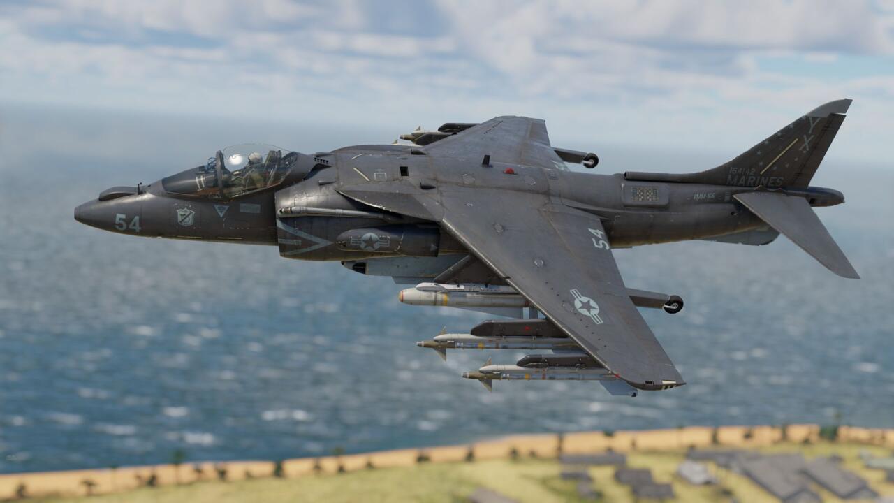 An in-game image of the AV-8B Harrier, one of the aircraft in this latest leak.