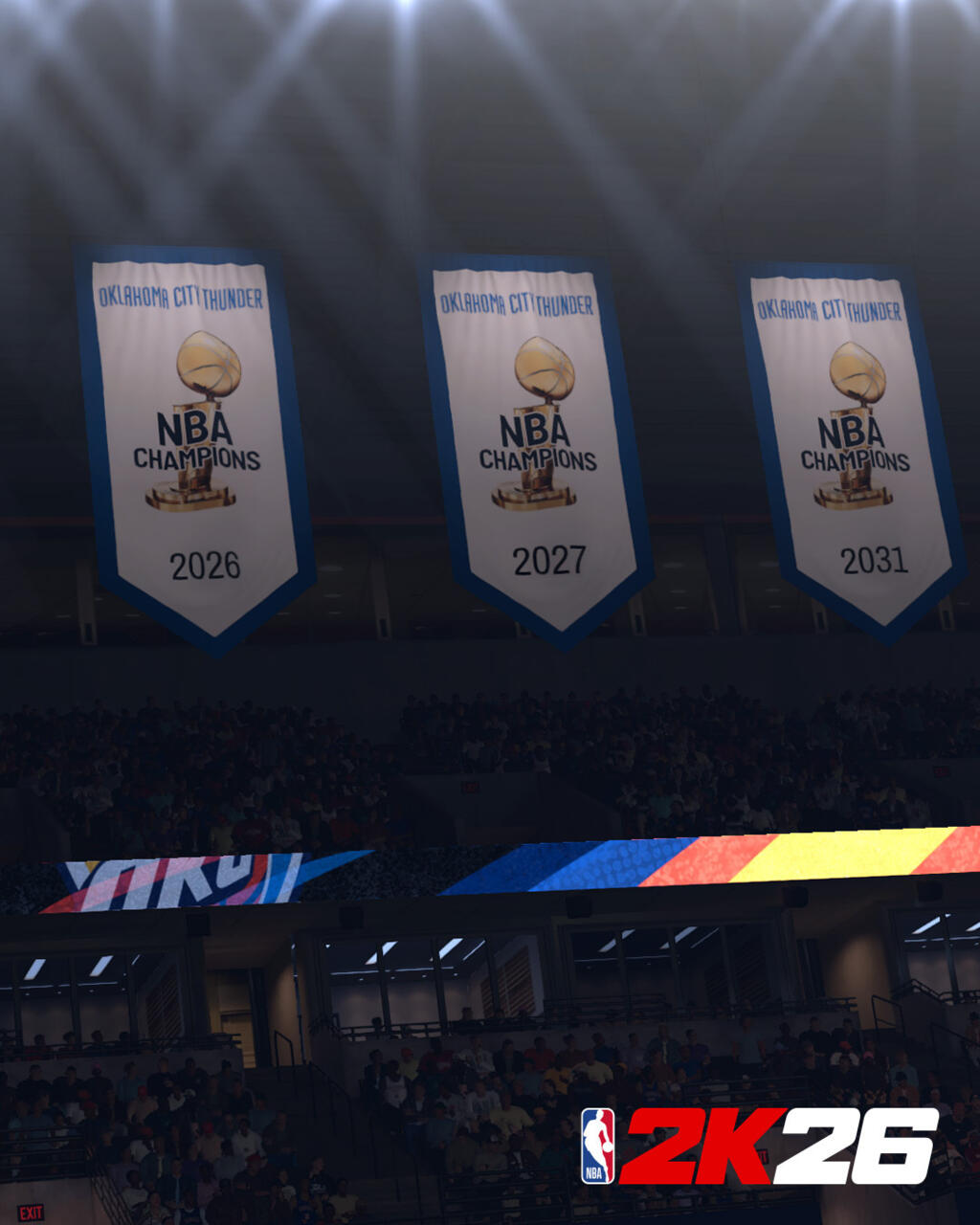 This year's game will add banners to the rafters for every championship your MyLeague team wins.