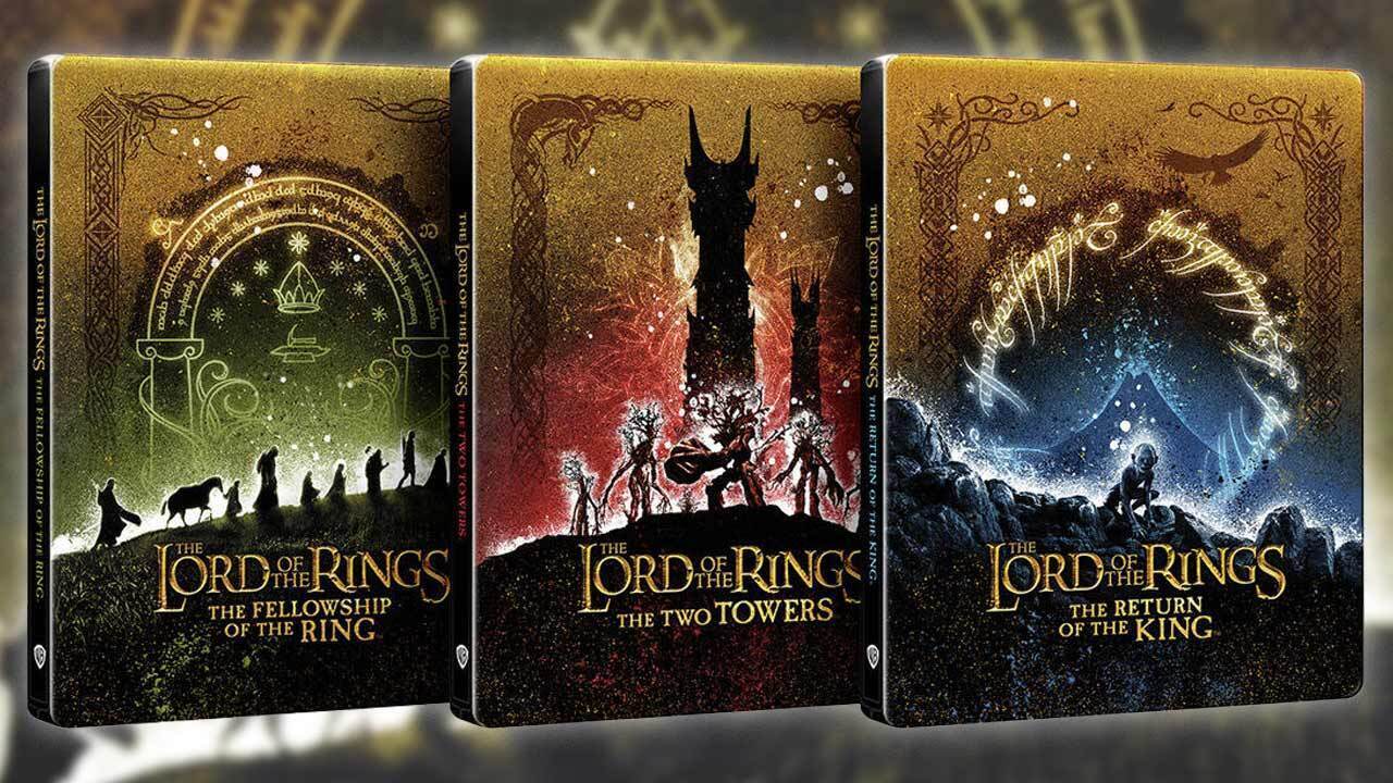 The Lord of the Rings Trilogy Limited Edition Steelbooks on 4K Blu-ray